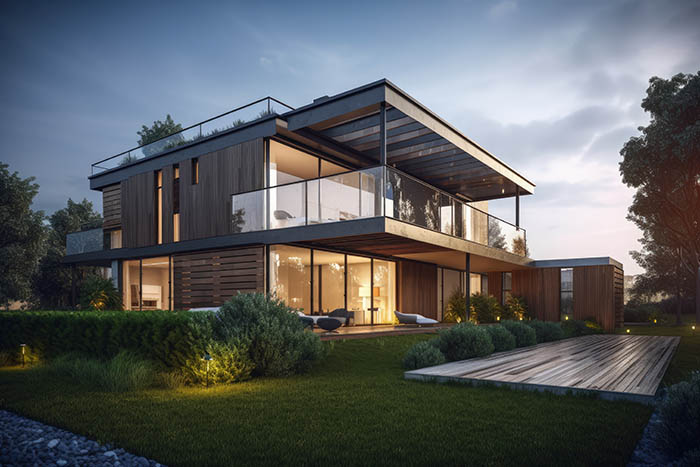 Une habitation équipée de la technologie géothermique pour le chauffage