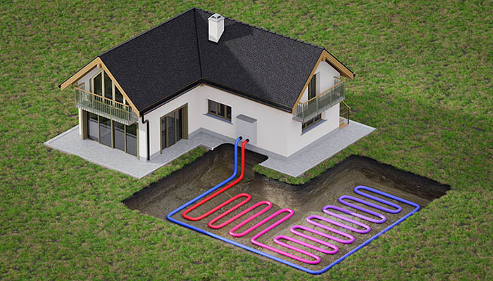 Schéma illustrant le fonctionnement d'une pompe à chaleur air-air