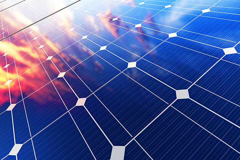 Panneau solaire : Utilisation d'énergies renouvelables.