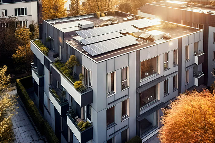 Installation de panneaux solaires en copropriété
