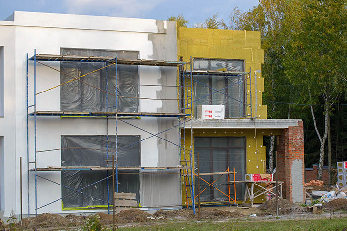 Travaux d'isolation thermique en progression