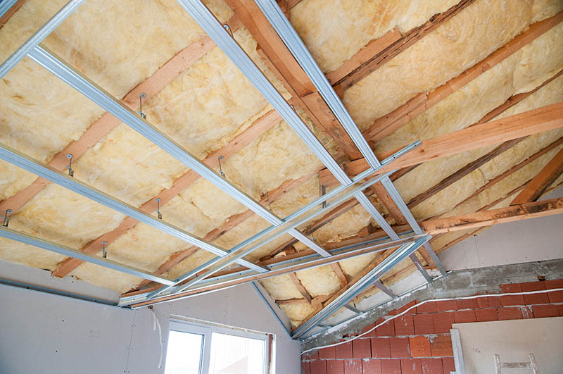 Isolants phonique sur le plafond