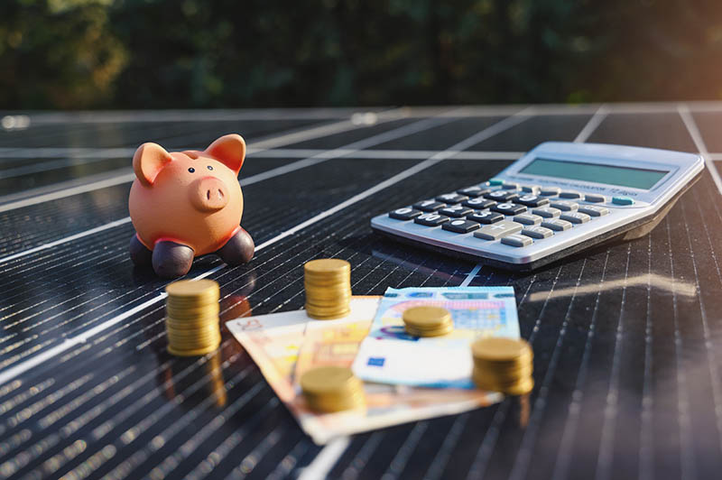 Économies pour l'achat de panneaux solaires